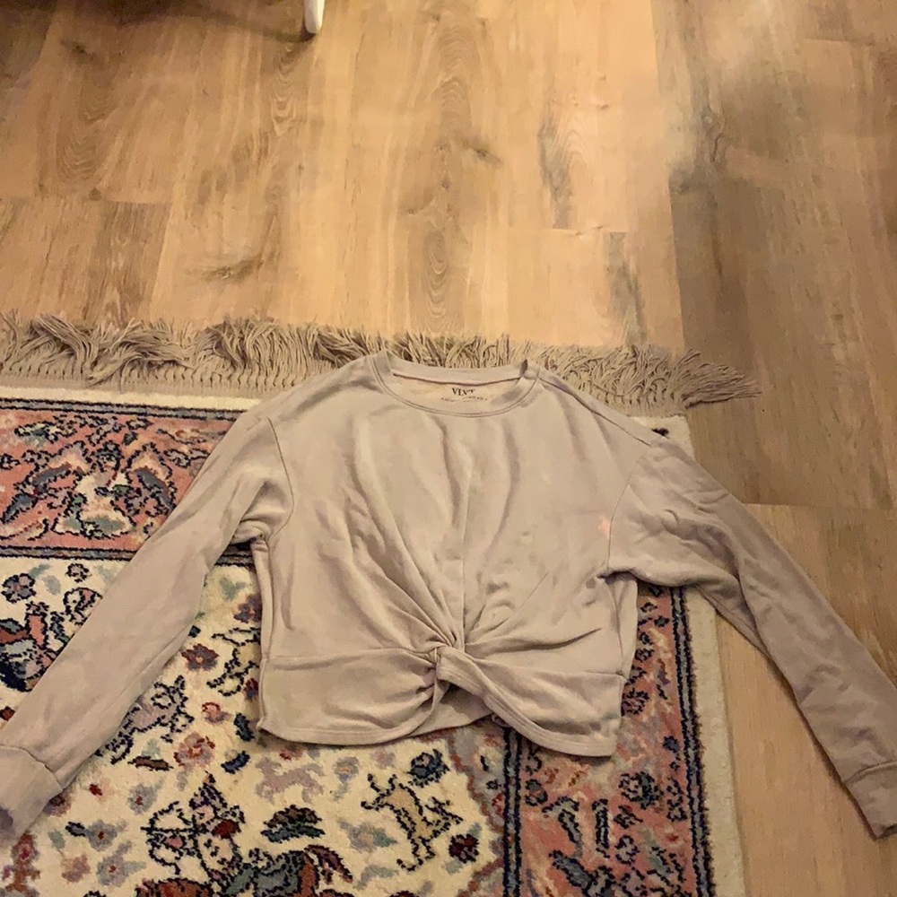 VLVT Cropped Tan Sweater